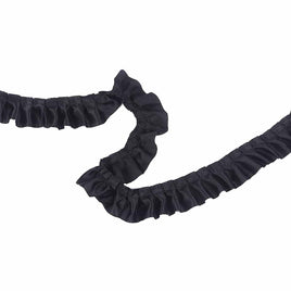 11 Yards Satin Ruffle Trim Fabric Trims 1.5” - Black