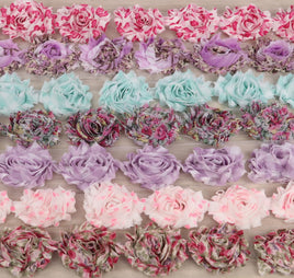 10 Yards Shabby Rose Trim 2.5" Floral Print-10 Colors