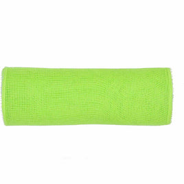 10 inch x 30 feet(10 Yards) Deco Poly Mesh Ribbon (No Metallic Foil) - Neon Green