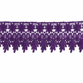 5y Lace Trim 3" - Purple