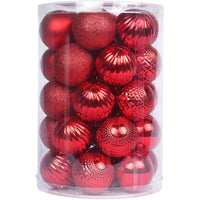 34ct Christmas Ball Ornaments 6CM for Xmas Tree Christmas Decorations Shatterproof Hooks Included-U Pick