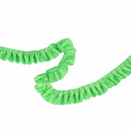 11 Yards Satin Ruffle Trim Fabric Trims 1.5” - Lime Green