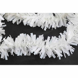 10 Yards Vinyl Twist Tinsel Garland,2.5 Inch - White