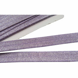 15 Yards 5/8" Glitter FOE Elastics - Lavender