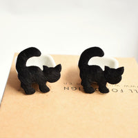 Wholesale 500pcs Padded Furry Cat 1" Embellishment - Black