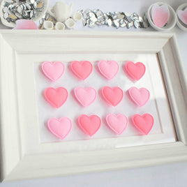 Wholesale 500pcs Padded Cotton Heart 3/4" Embellishment - U PICK