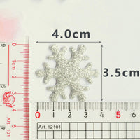 Wholesale Padded Glitter Snowflake 1.5" Embellishment - U PICK