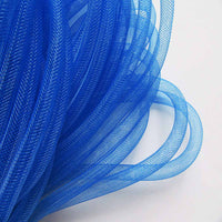 25 Yards Solid Mesh Tube Deco Flex for Wreaths Cyberlox CRIN Crafts 8mm 3/8 Inch(NO FOIL)-U Pick