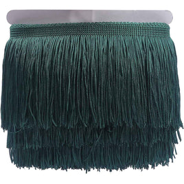 10Y 6" Wide Tassel Curtian Fringe Trim - Hunter