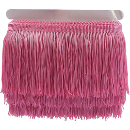 10Y 6" Wide Tassel Curtian Fringe Trim - Pink