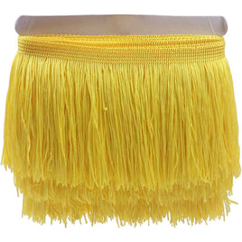 10Y 6" Wide Tassel Curtian Fringe Trim - Yellow