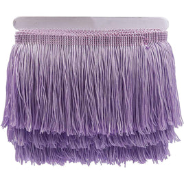 10Y 6" Wide Tassel Curtian Fringe Trim - Lavender