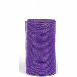 6 Inch Deco Poly Mesh Ribbon (No Metallic Foil) - Purple