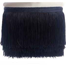 10Y 6" Wide Tassel Curtian Fringe Trim - Navy