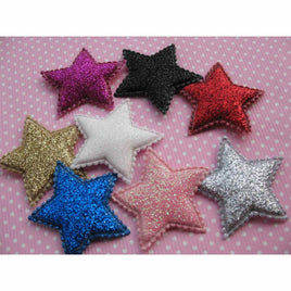 80 Glitter Star 1.5" -8 Colors