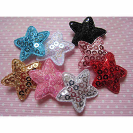 80 Padded Sequin Star 1"-8 Colors