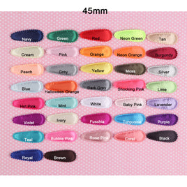 1000 Padded Satin 45mm Cute Hair Clip Covers-U PICK CP021