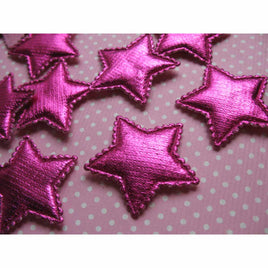 80 Padded Shinny Star 1.25"-Hot pink