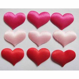 150 Satin Heart  0.75"- 3 Colors