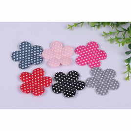 60 Padded Flower Polka Dots 1.75"-6 Colors