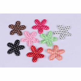 80 Padded Flower Polka Dots 1.5"-8 Colors