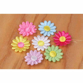 70 Satin Daisy Flower 1 1/8"-7 Colors