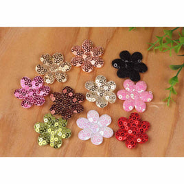 100 Sequin Flower 1.25"-10 Colors