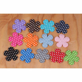 65 Padded Flower Polka Dots 1.5"-13 Colors