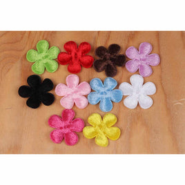 100 Velvet Flower 1.5" -10 Colors