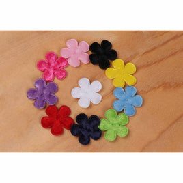 100 Velvet Flower 1" -10 Colors