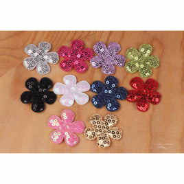 100 Sequin Flower 1.5"-10 Colors