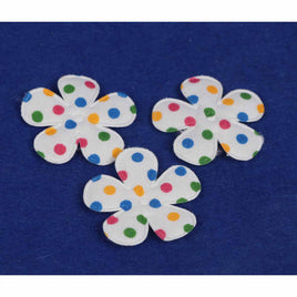 100pcs Padded Flower Colorful Dots 1.5"