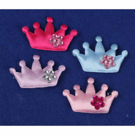 160 Satin Crown w/bead 1.25"-4 Colors