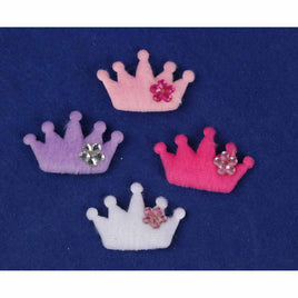 160pcs Furry Crown w/bead 1.25"-4 Colors