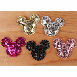 30 Padded Mouse Head W/Sequin 2 1/4"-5 Colors