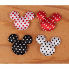 120 Satin Mouse Head Dots 1 1/4"-4 Colors