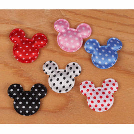 120 Satin Mouse Head Dots 1 1/8"-6 Colors