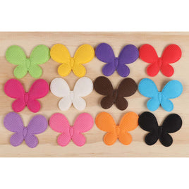 60 Padded Butterfly Applique 1.75" -12 colors