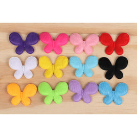 120 Padded Furry Butterfly 1.75" -12 Colors