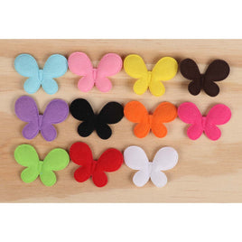 110 Padded Felt Butterfly 1.75" -11 colors