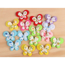 40 Padded Floral Butterfly 1 3/8"-Mix Color