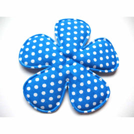 40pcs Big Padded Spring Polka dots Flower 65mm