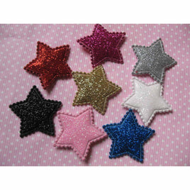 80 Glitter Star 1.25" -8 Colors