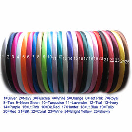 100 satin headband 10mm