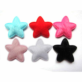 120 Padded Furry 1" Star-6 Colors