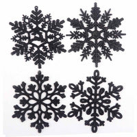 32pcs Glitter Snowflake Ornament 4 Inch for Christmas Tree Decoration-U Pick