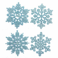 32pcs Glitter Snowflake Ornament 4 Inch for Christmas Tree Decoration-U Pick