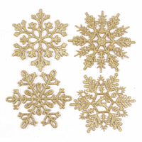 32pcs Glitter Snowflake Ornament 4 Inch for Christmas Tree Decoration-U Pick