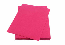 10 Stiff Felt Sheets 3mm 9 Inch X 12 Inch - Hot Pink