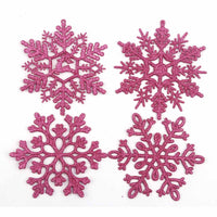 32pcs Glitter Snowflake Ornament 4 Inch for Christmas Tree Decoration-U Pick